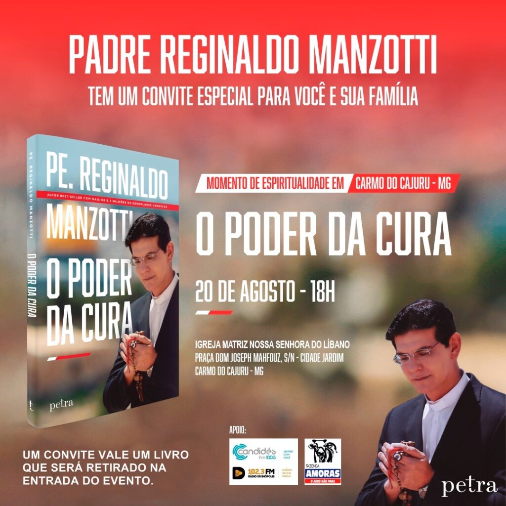 Momento de Espiritualidade Padre Reginaldo Manzotti será realizado