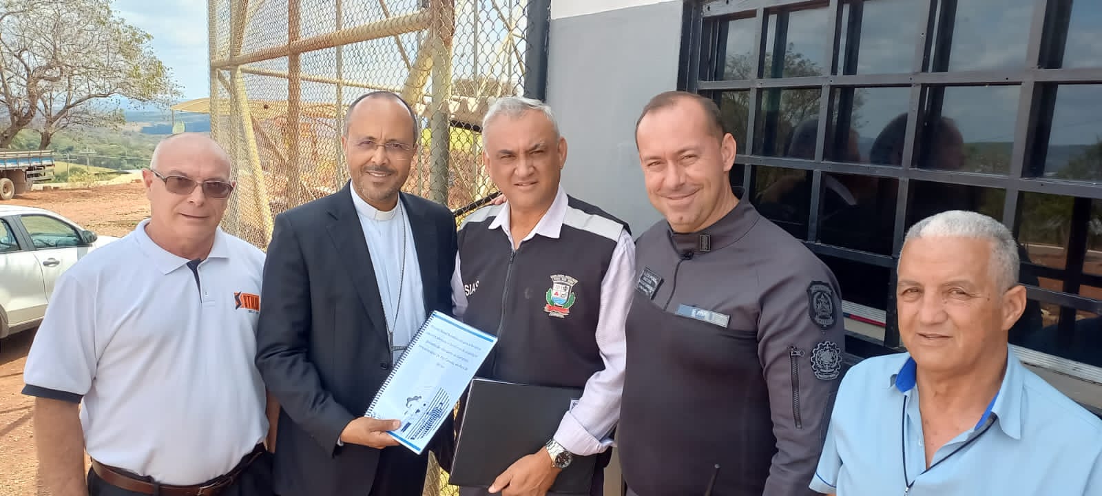 Foto de Dom Geovane Luís visita unidade prisional em Pará de Minas
