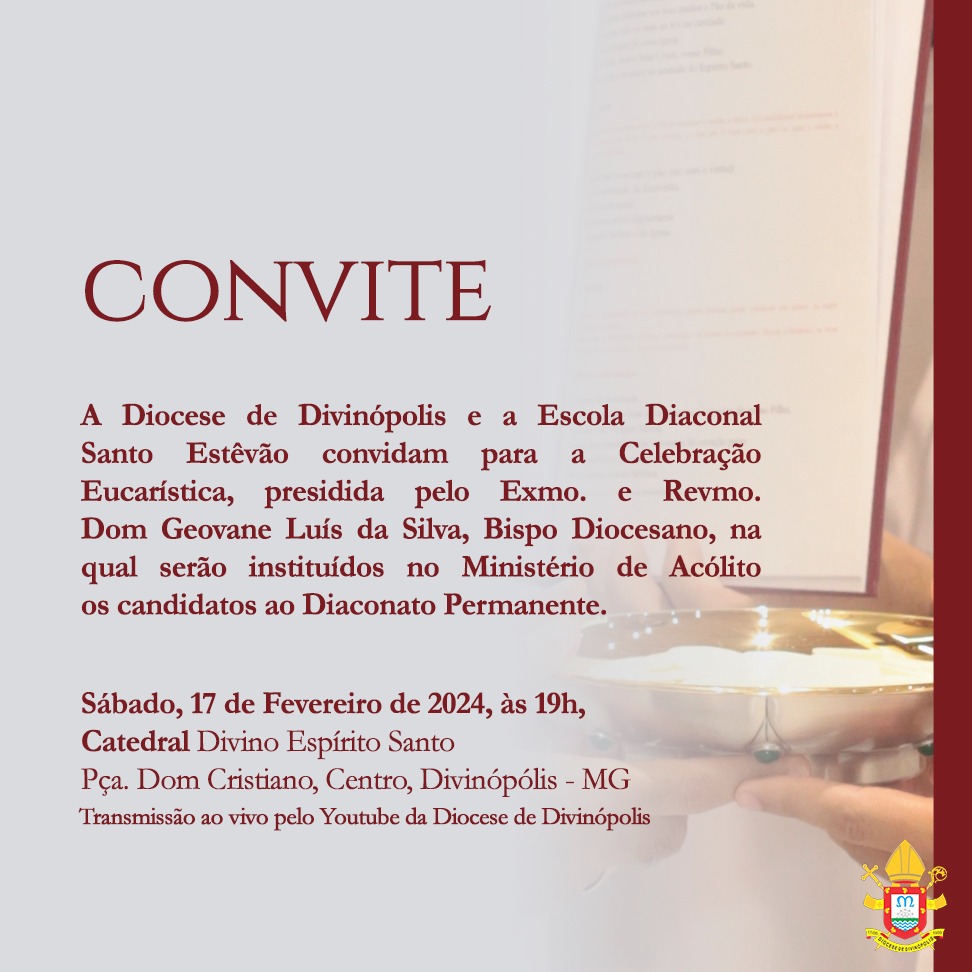 Foto de Candidatos ao Diaconato Permanente receberão o Ministério de Acólito na Catedral Diocesana