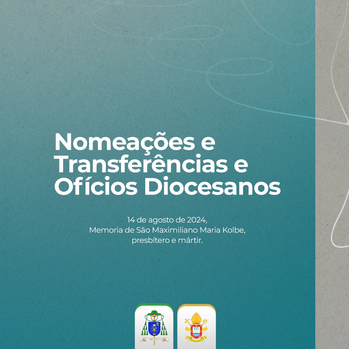 Foto de Nomeações e Transferências e Ofícios Diocesanos