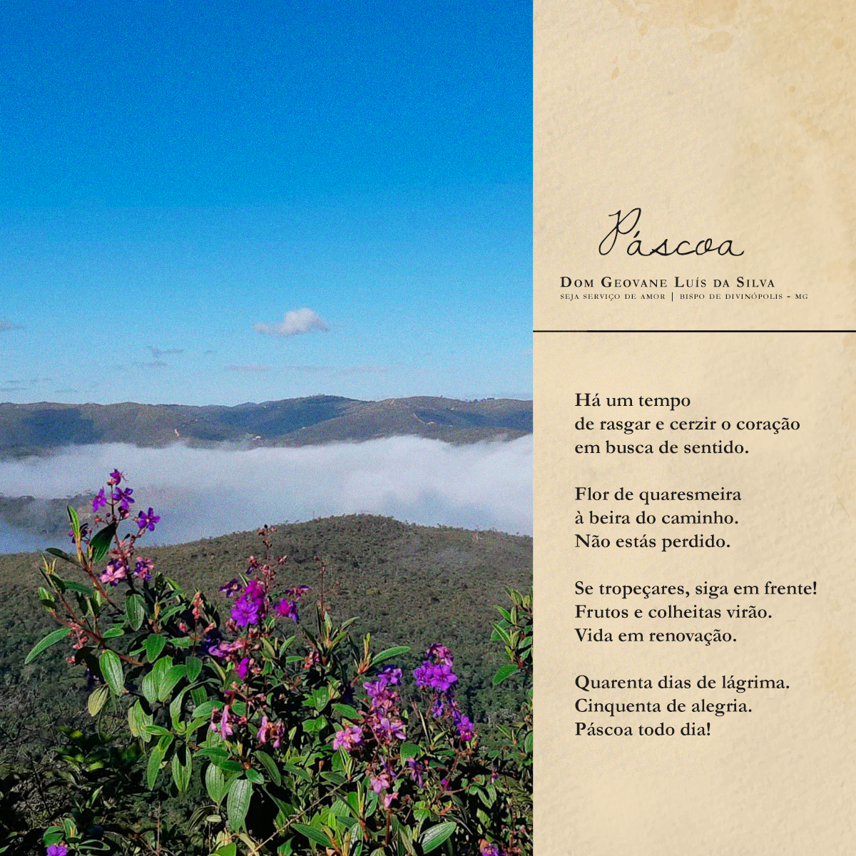 Foto de Páscoa | Dom Geovane Luís