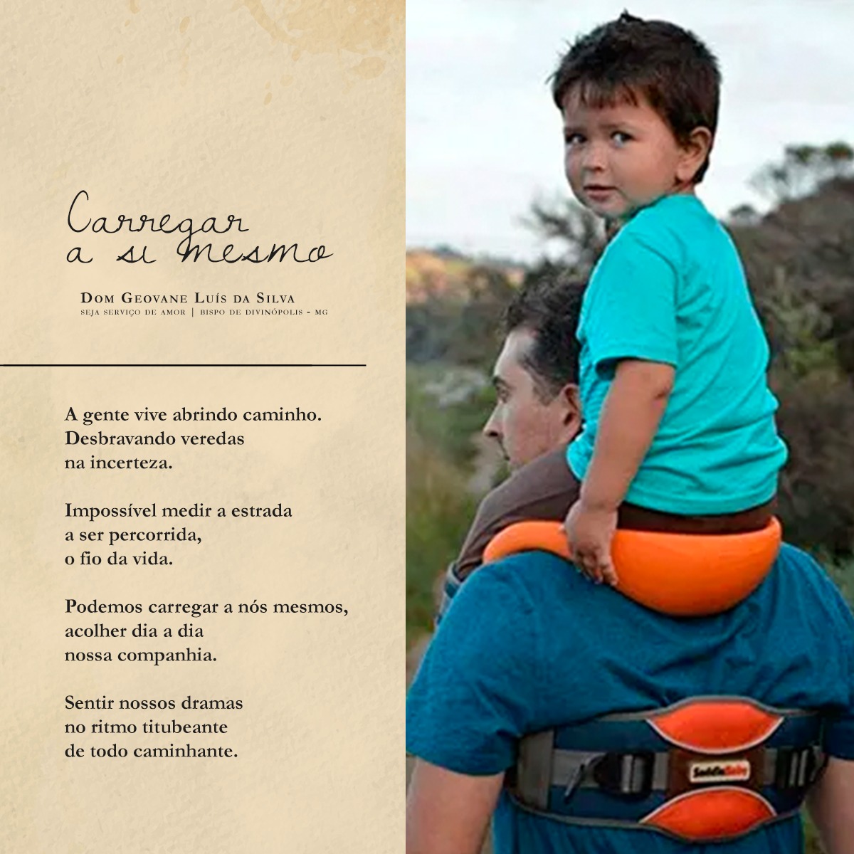 Foto de Carregar a si mesmo | Dom Geovane Luís