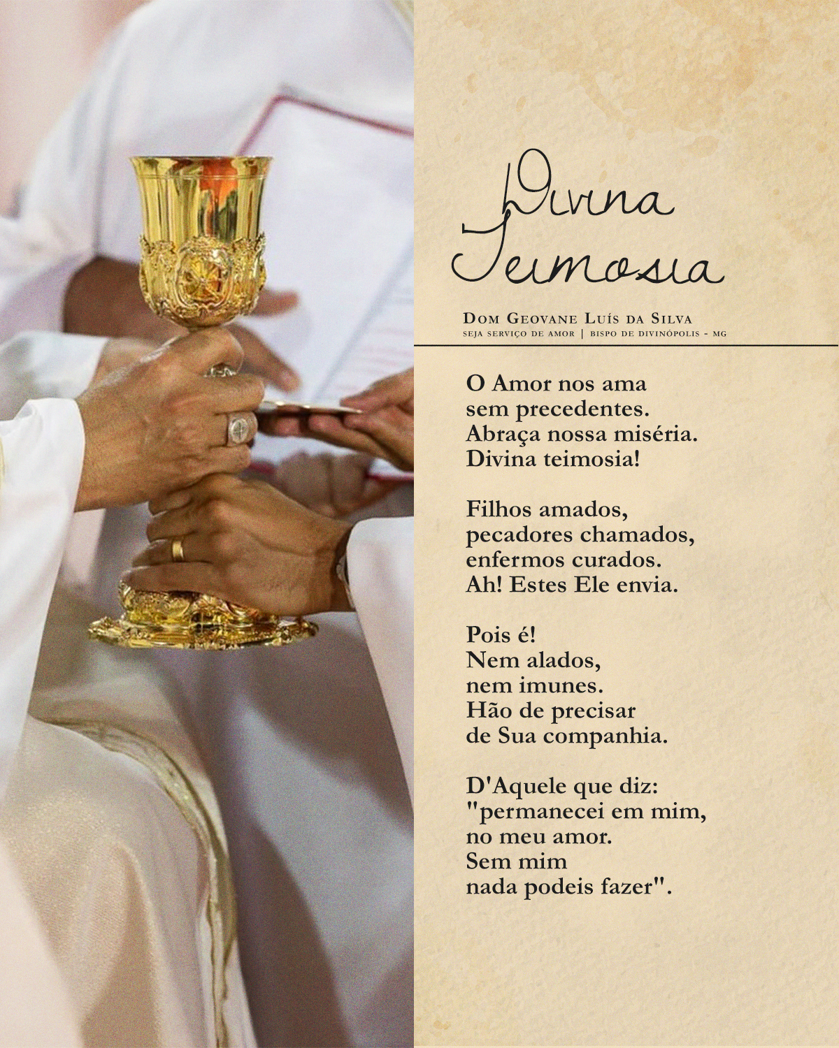 Foto de Divina Teimosia | Dom Geovane Luís
