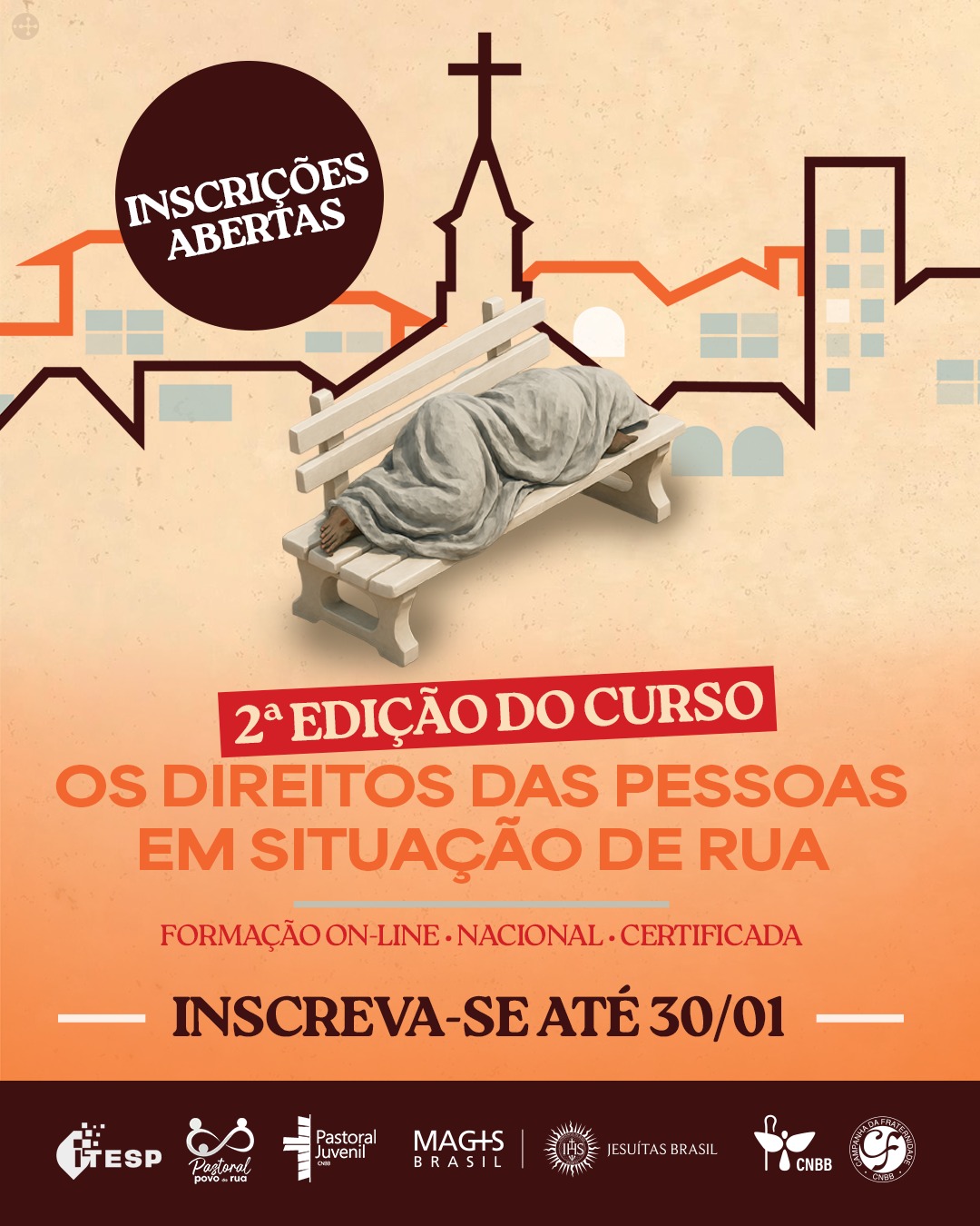 Foto de Inscrições abertas para curso on-line “Os Direitos das Pessoas em Situação de Rua”