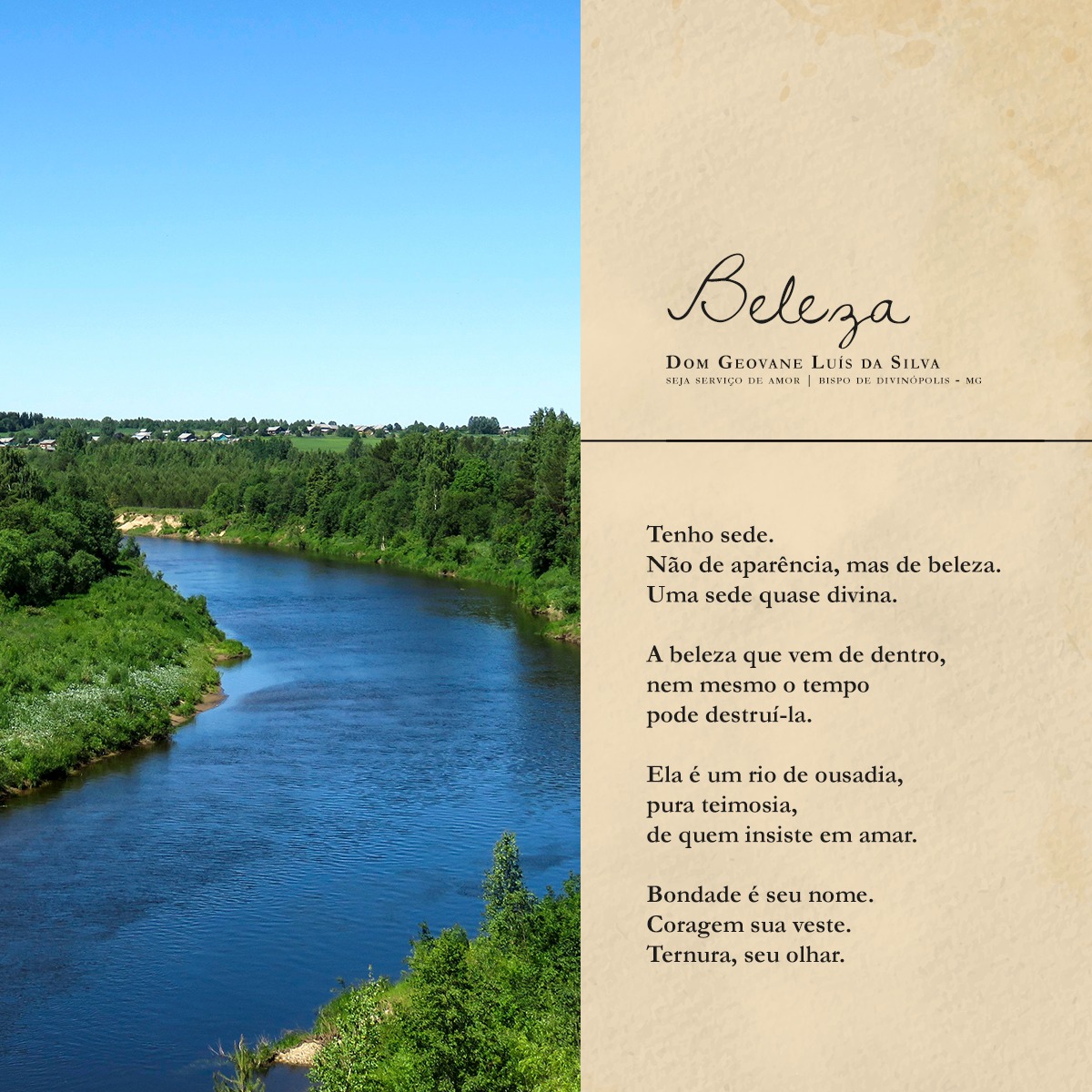 Notícia: Beleza | Dom Geovane Luís