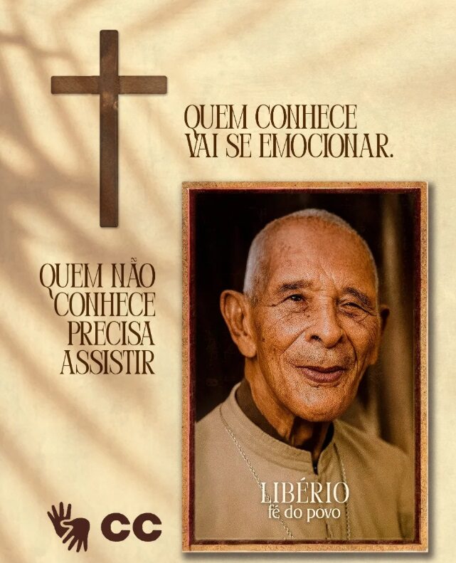 Foto de Padre Henrique Teodoro acompanha lançamento de documentário sobre Padre Libério em Nova Serrana