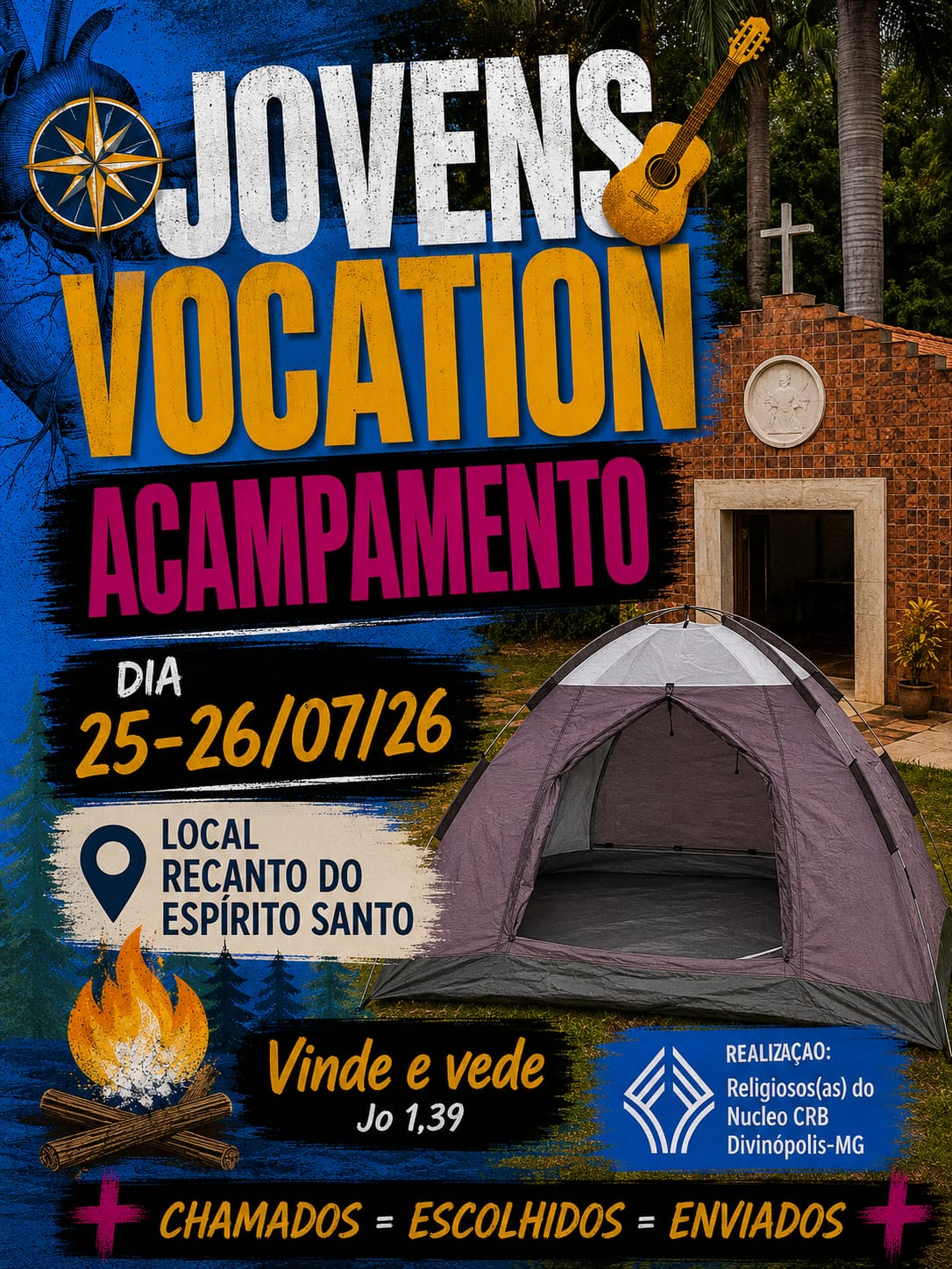Foto de Núcleo Diocesano de Religiosos organiza primeiro acampamento para jovens