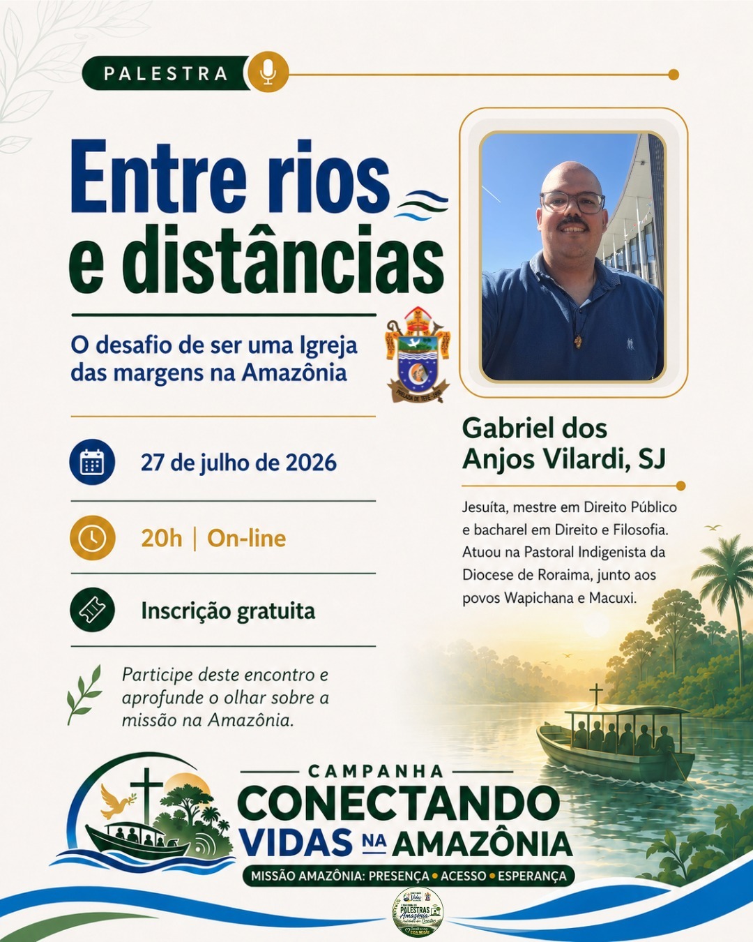 Foto de Entre rios e distâncias: Prelazia de Tefé promove palestra on-line sobre os desafios da Igreja na Amazônia