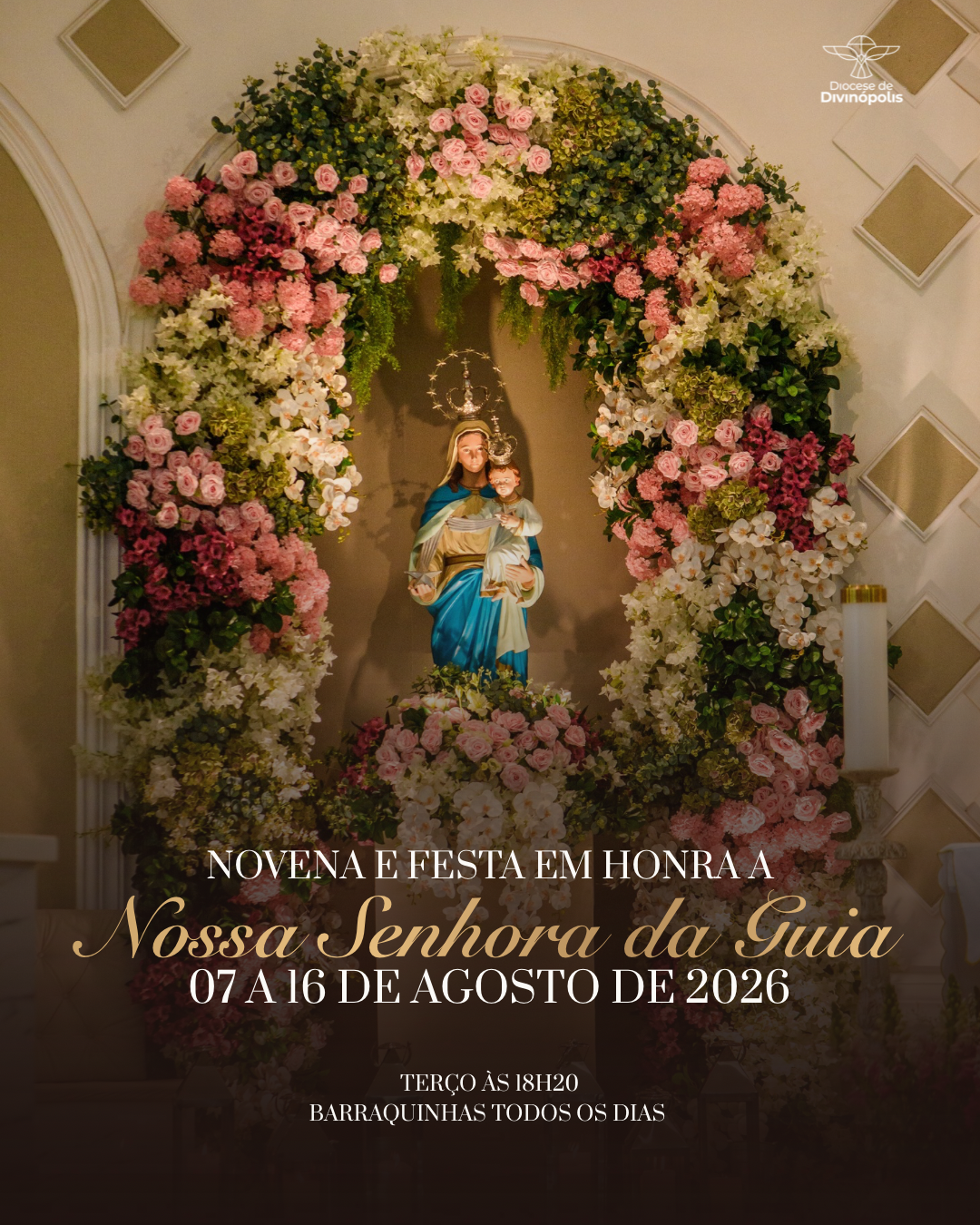 Foto de A matriz de Nossa Senhora da Guia realiza Novena e Festa da Padroeira entre os dias 7 e 16 de agosto