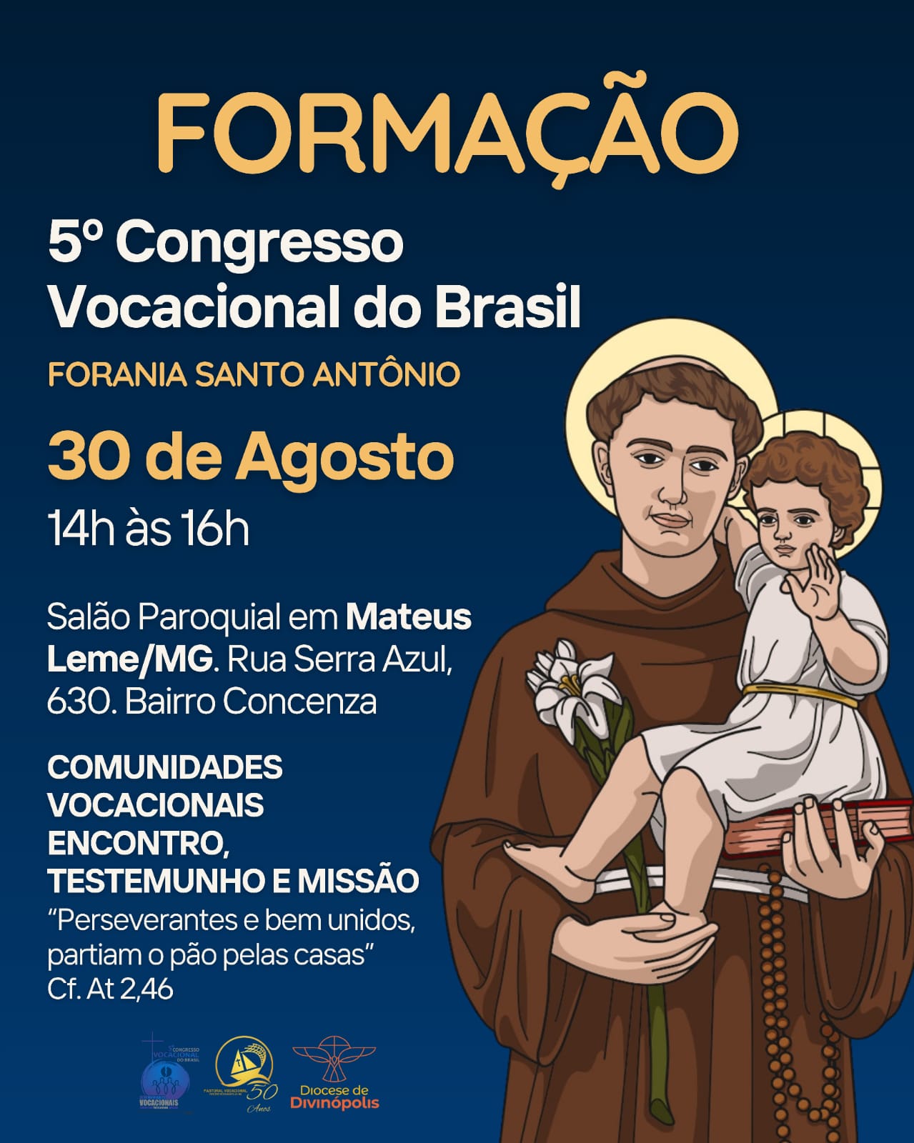 Foto de Forania Santo Antônio receberá formação preparatória para o 5º Congresso Vocacional do Brasil