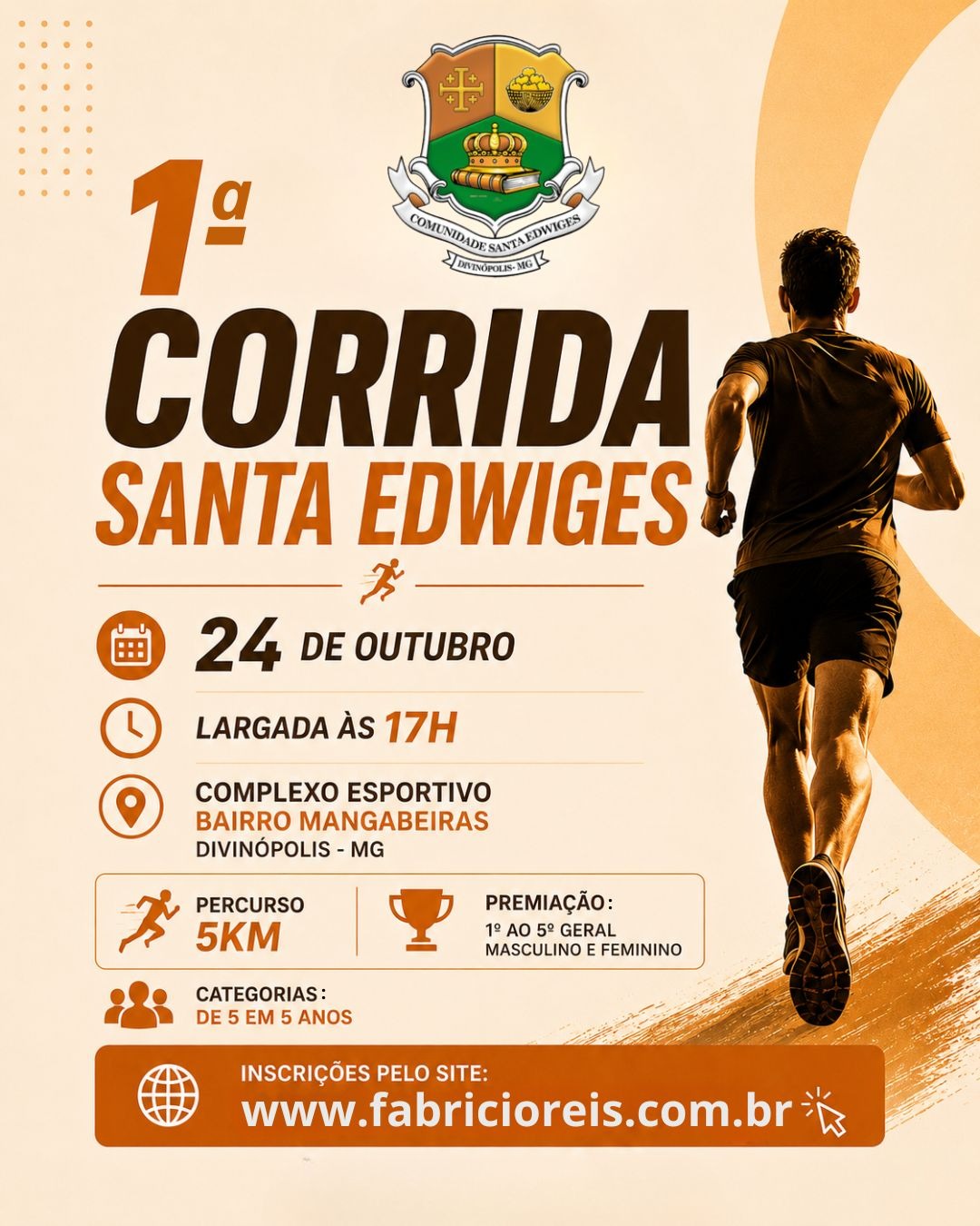 Notícia: 1ª Corrida de Santa Edwiges promete movimentar comunidade do Bairro Mangabeiras