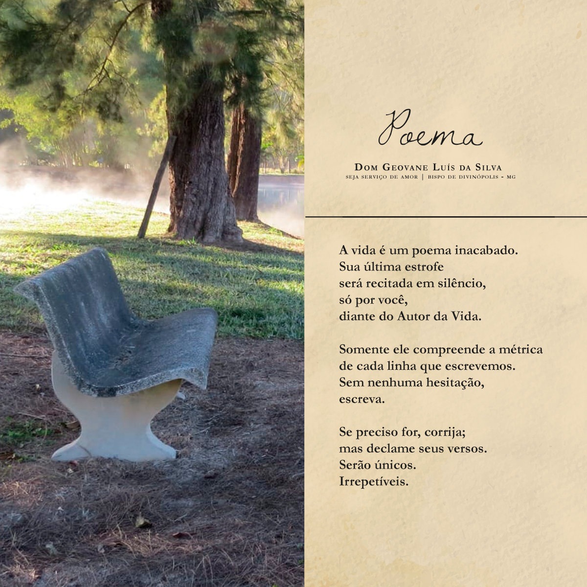 Notícia: Poema | Dom Geovane Luís
